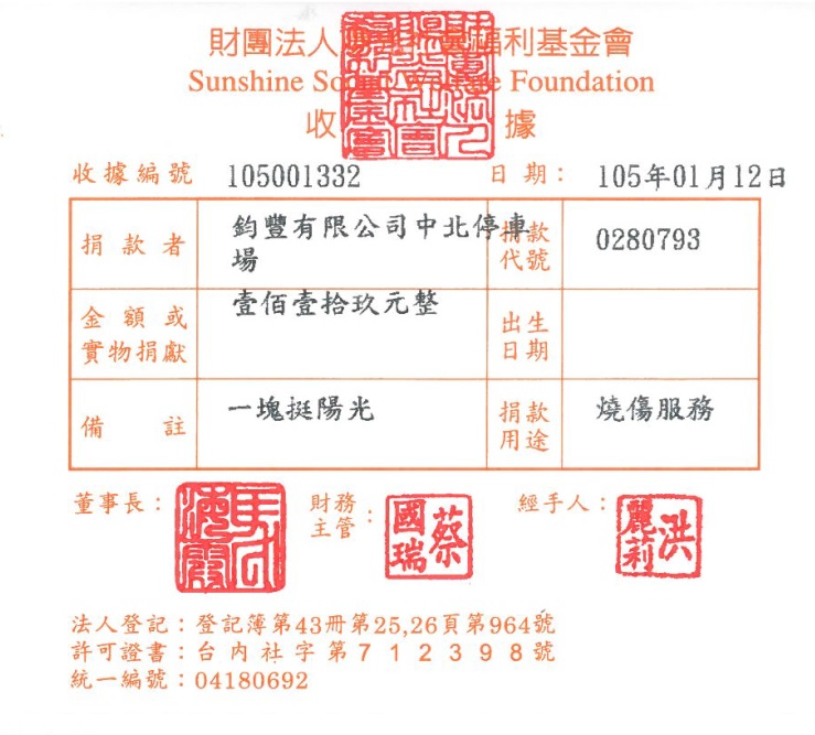 鈞豐有限公司中北停車場