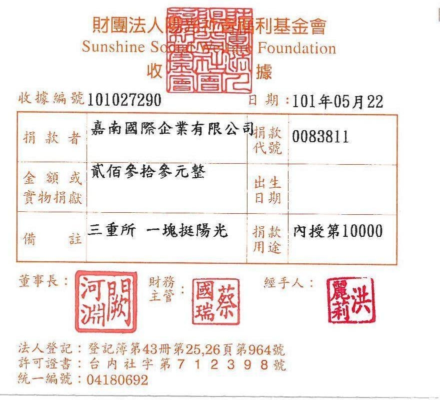 嘉南國際企業有限公司-三重所