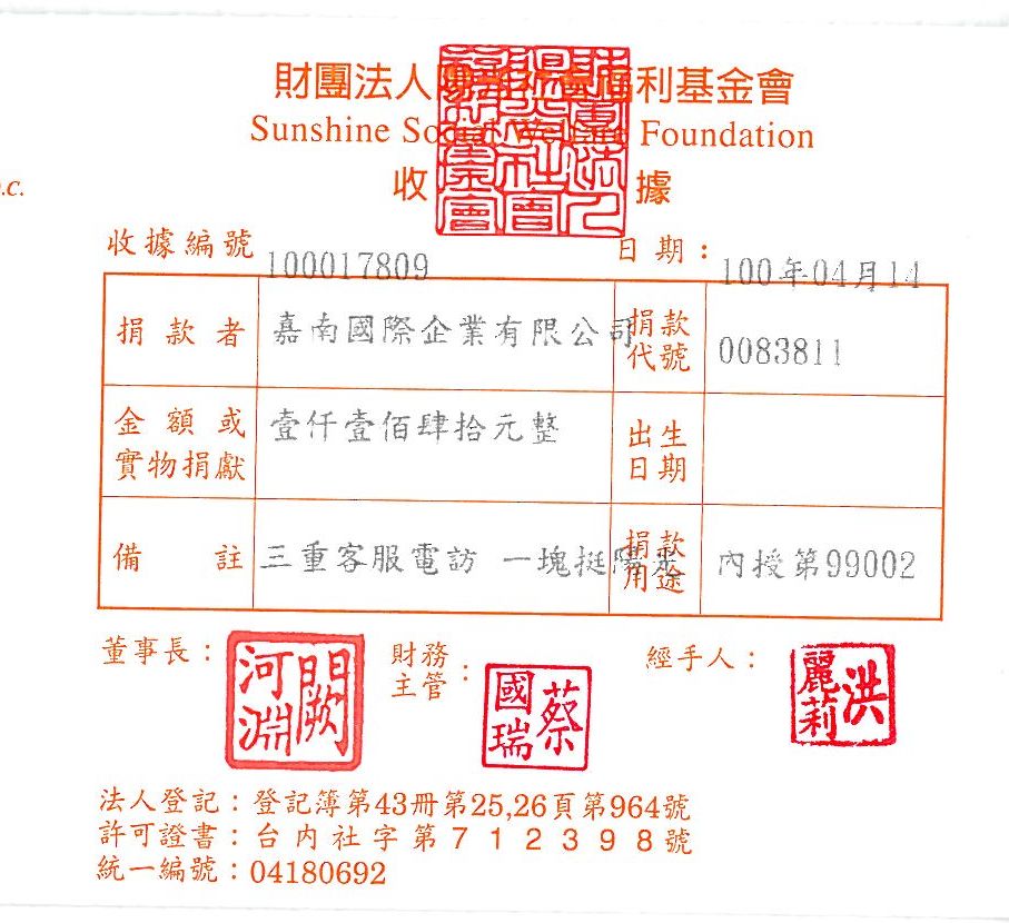 嘉南國際企業有限公司 三重店